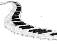 piano gif music colorful deco - 無料のアニメーション GIF