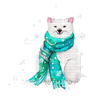 kikkapink watercolor cute animal winter - ücretsiz png