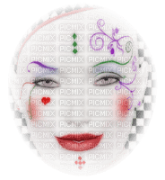 tube visage clown - png gratuito