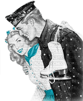 soave couple vintage  skating ice winter - 免费PNG