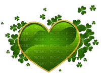 St, Patrick's Day heart - ingyenes png