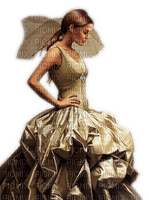 Rena Kleid beige Woman Frau - ücretsiz png