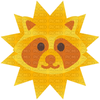 raccoon sun emoji emojikitchen - фрее пнг