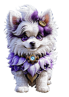 ♡§m3§♡ kawaii steampunk dog purple cute - ücretsiz png