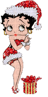 betty boop mére noel - Free animated GIF