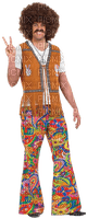 Kaz_Creations Man-Homme-Hippy-Costume - 無料png