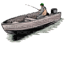 ani fiske båt - Бесплатный анимированный гифка