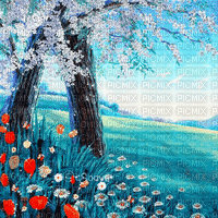 soave backgrund animated spring easter  blue - Darmowy animowany GIF