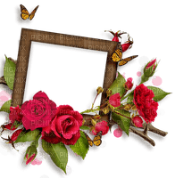 Roses frame - png gratuito