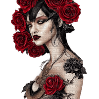 kikkapink gothic dark woman steampunk - PNG gratuit