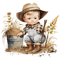Baby - Boy- Farm - png ฟรี
