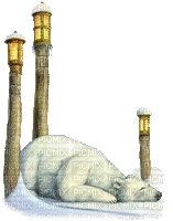 dolceluna polar bear white deco winter lamp - Δωρεάν κινούμενο GIF