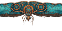 ♡§m3§♡ steampunk teal insect bug image - ilmainen png