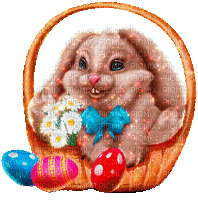 Easter hare by nataliplus - 免费动画 GIF