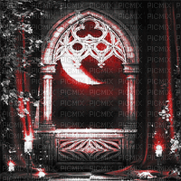 soave background animated gothic  black white red