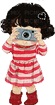 Little Girl Taking a Picture - Безплатен анимиран GIF