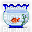 fish bowl pixel gif deco - Бесплатный анимированный гифка