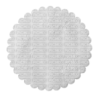 white flower circle - darmowe png