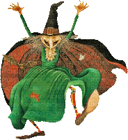 MMarcia gif bruxa halloween - Nemokamas animacinis gif