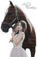 femme et cheval🐎🐎 - 無料png