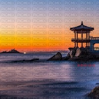 Korea background sunset - zdarma png