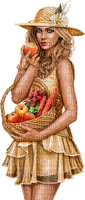 MUJER CON FRUTA - png ฟรี