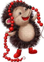christmas  hedgehog  by nataliplus - png gratuito