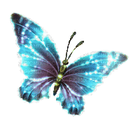 Y.A.M._Fantasy butterfly blue - Безплатен анимиран GIF
