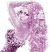 Y.A.M._Summer woman girl purple - Besplatni animirani GIF