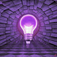 Purple Lightbulb - GIF animado grátis