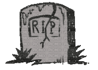 RIP gravestone - Gratis animeret GIF