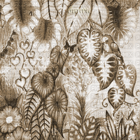 Y.A.M._Fantasy forest background sepia - 無料のアニメーション GIF