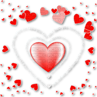 Hearts.Text.Love.White.Red - PNG gratuit
