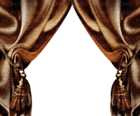 brown curtain - ilmainen png
