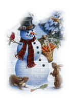 Kaz_Creations Christmas Deco Snowman - безплатен png