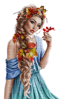 loly33 femme automne - 免费PNG