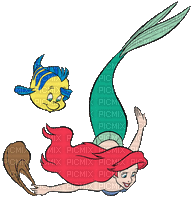 arielle ariel mermaid - Бесплатный анимированный гифка