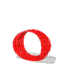 Kaz_Creations Alphabets Jumping Red Letter O - Zdarma animovaný GIF
