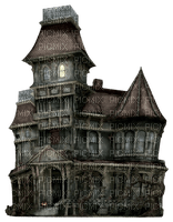 Haunted House.Black.Gray - Free PNG