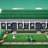 Green Fancy Building Animal Crossing - Free PNG