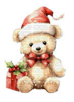 Christmas Teddy Bear - безплатен png