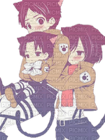 Mikasa, Eren et Livai. ♥ - nemokama png