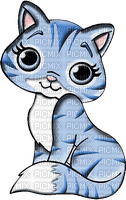 cat blue comic chat bleu 😽😼 - PNG gratuit