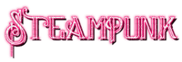 Steampunk.Neon.Text.Pink - By KittyKatLuv65 - gratis png