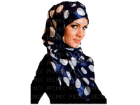 woman with headscarf bp - Free PNG