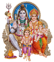 Shiv Parvati Ganesh Kartikeya - 免费PNG