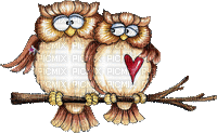 Kaz_Creations Birds Bird Owls Owl - Δωρεάν κινούμενο GIF