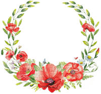 loly33 frame coquelicot - PNG gratuit