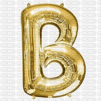 Letter B Gold Balloon - 免费PNG