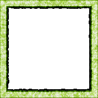 Green glitter black frame gif - Animovaný GIF zadarmo